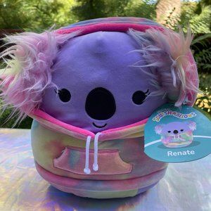 New Squishmallows Hoodie Animal Squad 12" Renate the Koala Plush Doll Toy